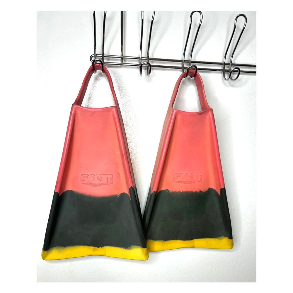 Vintage 80's Scott Hawaii Rubber Swim Fins ~ Size L